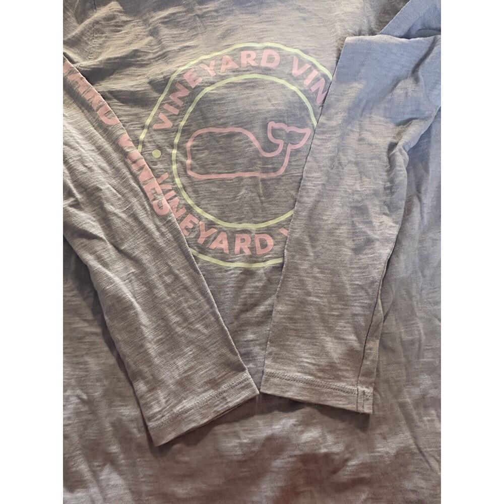 Vinyard Vines Long Sleeve Hooded Shirt Sz Small Blue Pink Lightweight Casual - Picture 10 of 11